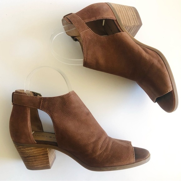 Lucky Brand Barimo Open Toe Booties - Picture 7 of 16